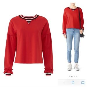 Rebecca Minkoff Red Jewel cropped Sweatshirt